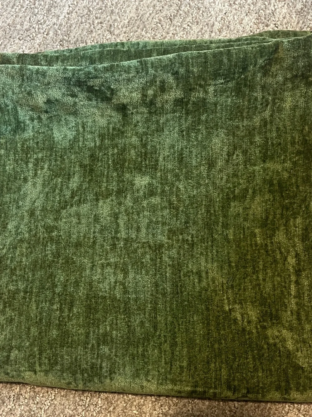 Chenille Moss Green Throw Pillow Covers 24x24 Inch Set Of 2, 1779/bb8s-1